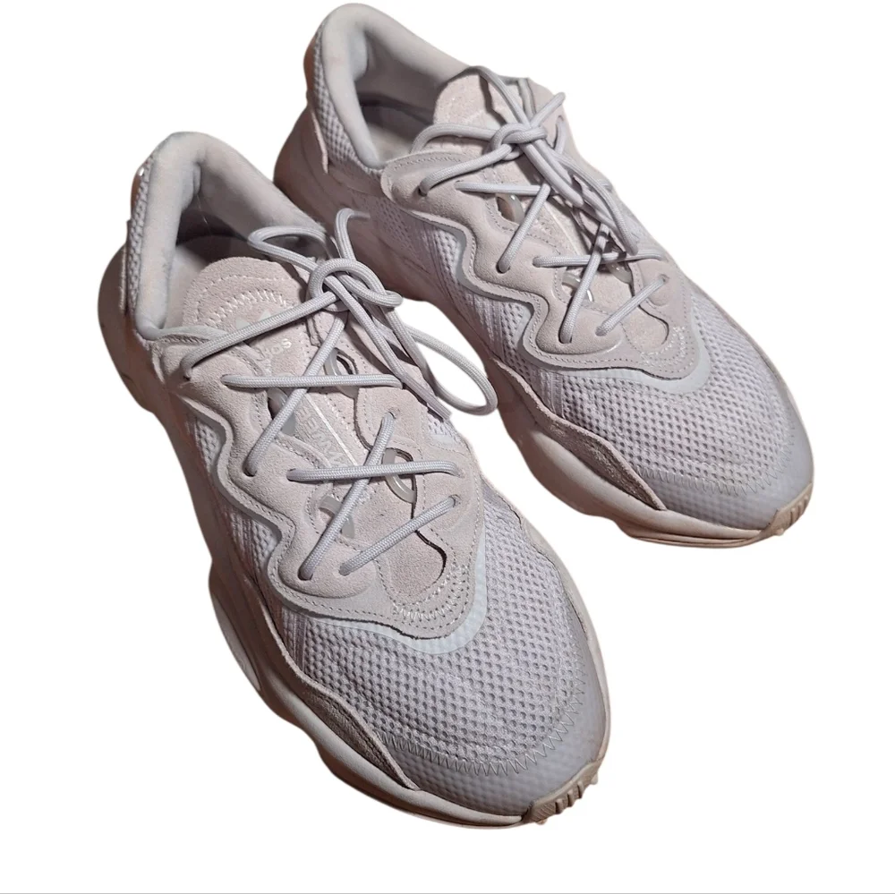 Adidas slate gray Sneakers Breathable Mesh Cushioned Midsole Men's 9.5 Sporty